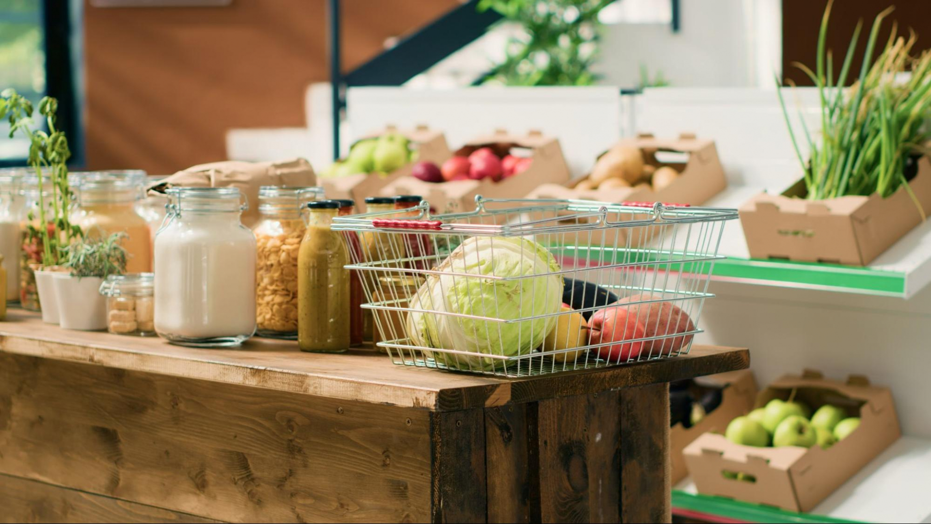 Корзина с продуктами без вредных добавок. Источник: elements.envato.com